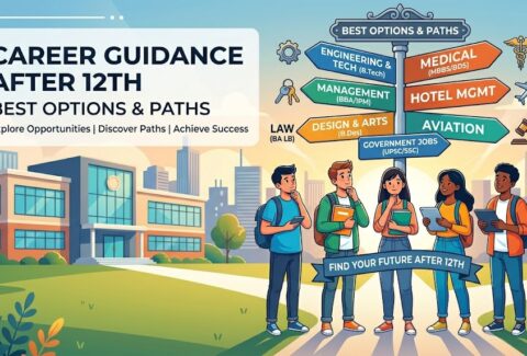 Explore career guidance after 12th with top options in science, commerce, and arts. Find the right path based on your skills and future goals